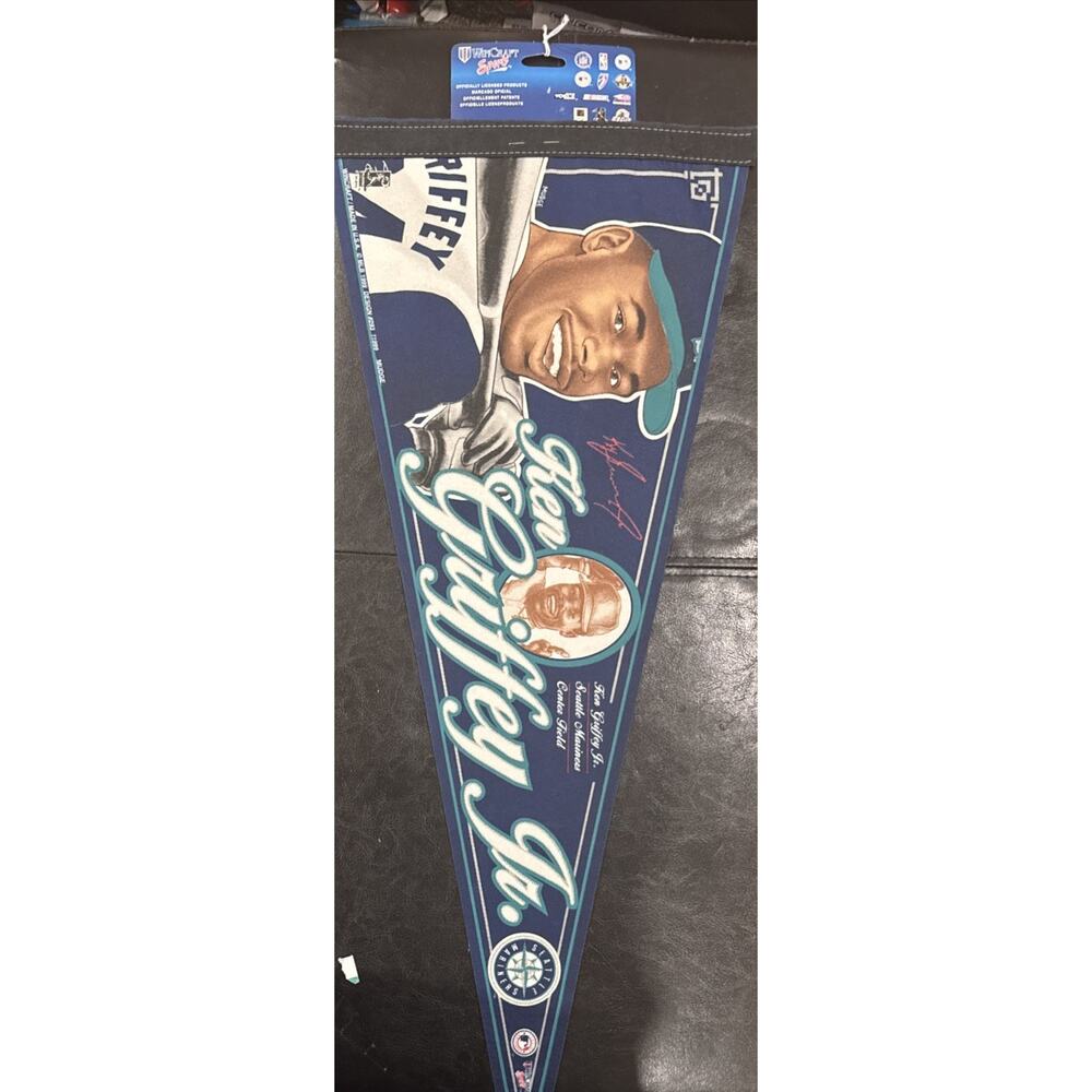 Ken Griffey Jr Seattle Mariners Pennant 1999 Vintage WinCraft MLB Banner